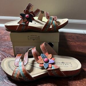 L’Artiste sandals NIB 8 Mabel